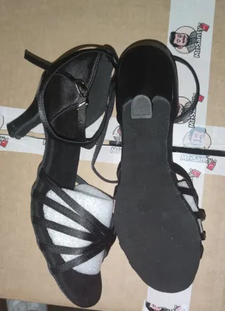 2 Pares Zapatos Mujer Tacón Negro