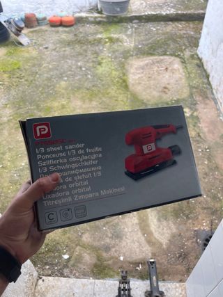 Lijadora eléctrica roja 135W