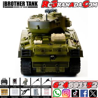 TANQUE RC 1.18 USA M4A3 SHERMAN GREEN