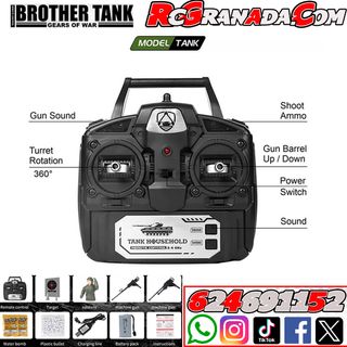TANQUE RC 1.18 USA M4A3 SHERMAN GREEN