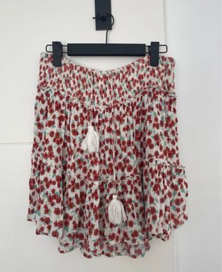 Falda corta floral verano