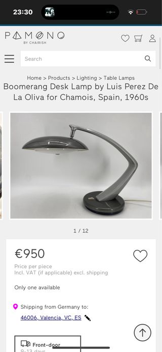 Lámpara Fase Boomerang 64