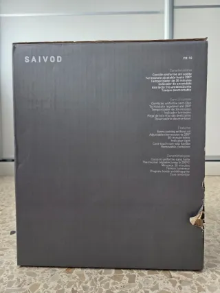 Freidora de aire negra Saivod