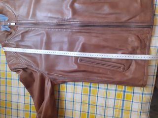 Chaqueta de piel Massimo Dutti Marrón