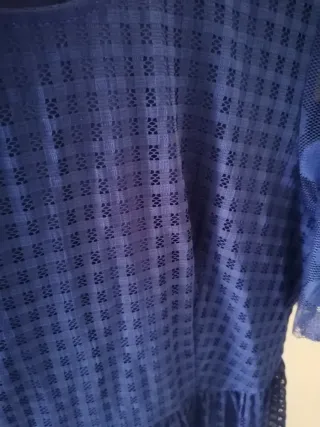 Abito vestito occasione cerimonia blu taglia L 44