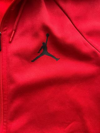 Felpa Jordan con cappuccio rossa taglia S