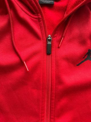 Felpa Jordan con cappuccio rossa taglia S