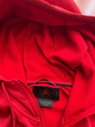 Felpa Jordan con cappuccio rossa taglia S
