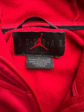 Felpa Jordan con cappuccio rossa taglia S