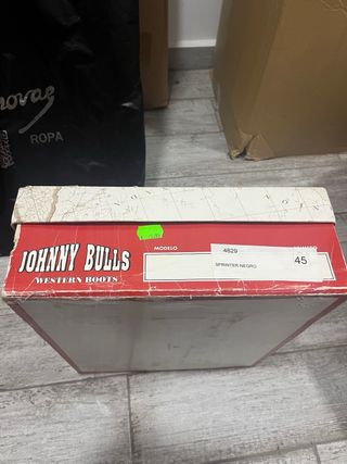 Botas de cuero Johnny Bulls negras