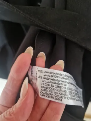 Cappotto Zara in gabardina nero T.XS