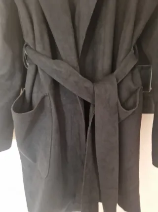 Cappotto Zara in gabardina nero T.XS