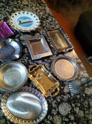 Lote de bandejas pequeñas decorativas