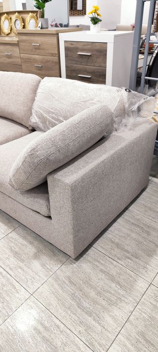 Sofá modular 3 plazas – Incluye puff y cojines