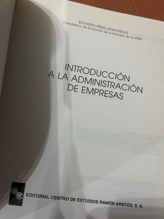 INTRODUCCION A LA ADMINISTRACION DE EMPRESAS
