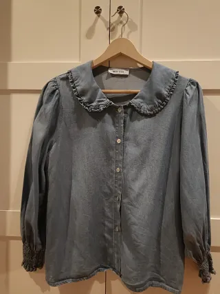 Camisa Mulaya azul mujer