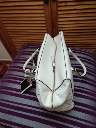 Bolso grande blanco para portátil