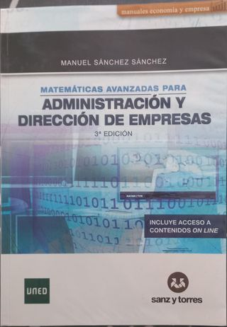 Matemáticas avanzadas para administración y dir...