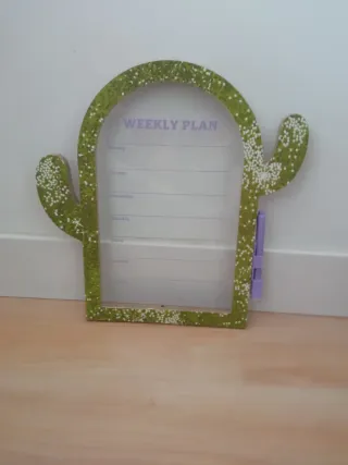 Pizarra Cactus Semanal