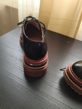 Zapatos negros Jerry Campbell talla 37 Acharolados