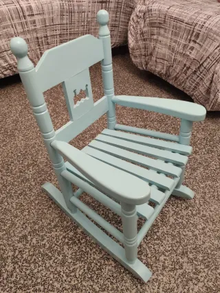 Mecedora infantil azul