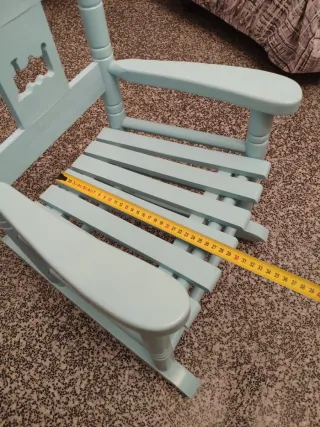 Mecedora infantil azul