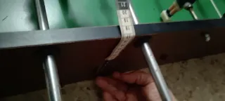 Futbolín grande, medidas en fotos. SIN PATAS