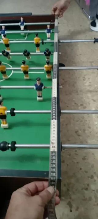 Futbolín grande, medidas en fotos. SIN PATAS