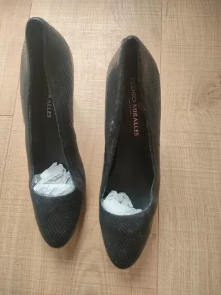 Zapatos Pedro Miralles Tacón Alto Negro