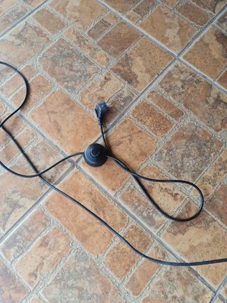 Lámpara de cine negra