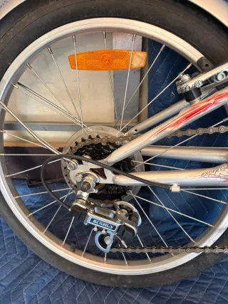 Bicicleta Plegable Plata