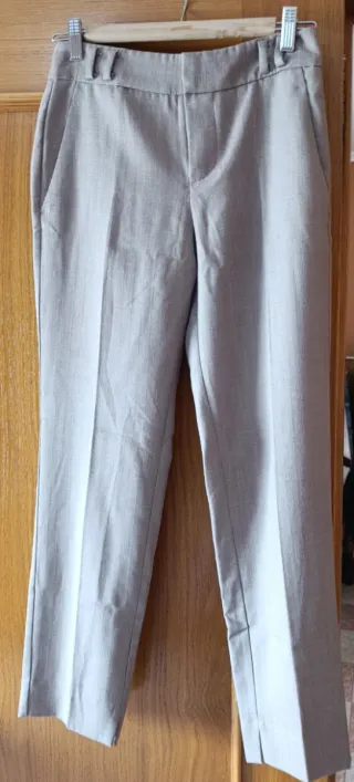 Pantalón de vestir beige mujer