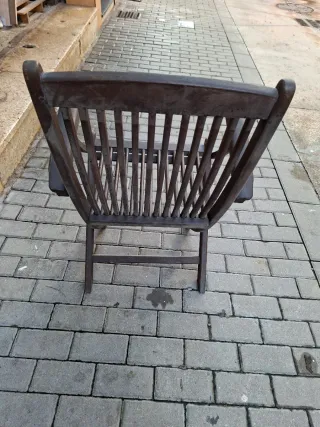 Silla de jardín de madera