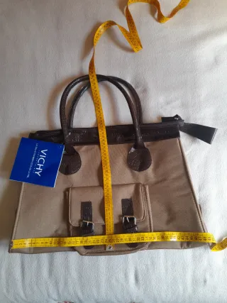 Bolso Vichy Beige y Marrón