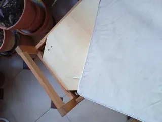 Banqueta de pino jardín o interior, con almacenaje