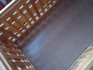 Banqueta de pino jardín o interior, con almacenaje