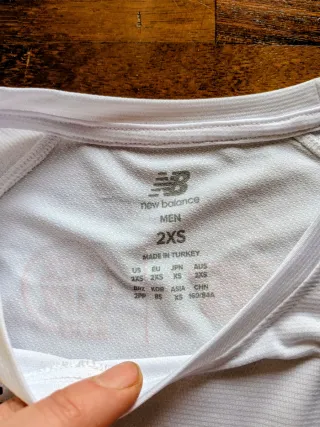 Maglietta Deejay Ten New Balance Bianca Tecnica