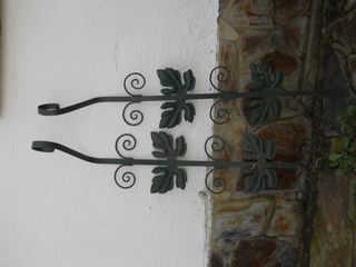 Juego forjado adornos jardín