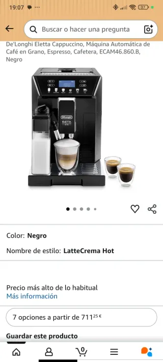Cafetera DeLonghi Eletta Cappuccino Evo