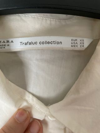 Blusa Zara Bordada Flores Talla XS/S