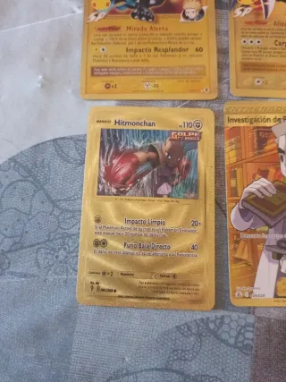 Cartas Pokémon Oro Luxray Garchomp Hitmonchan