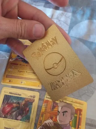 Cartas Pokémon Oro Luxray Garchomp Hitmonchan