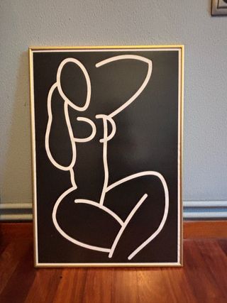 Cuadro abstracto figura femenina