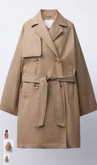 Trench Zara Beige Talla M