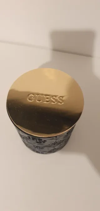 Candela Guess Lusso Vetro Metallo Nero Oro