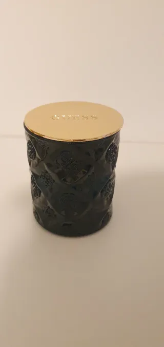 Candela Guess Lusso Vetro Metallo Nero Oro
