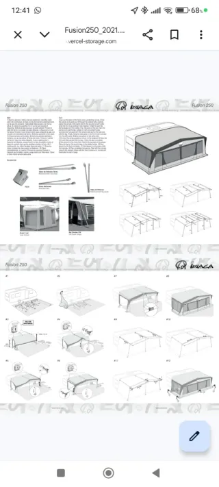 Avancé caravana Inaca Fusión V950 PVC XL.