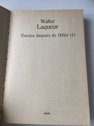 Europa después de Hitler