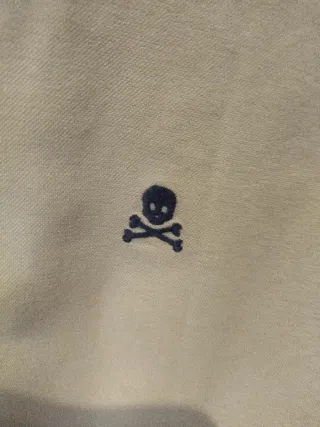 Camisa Scalpers Blanca Talla M Equivale a una 39