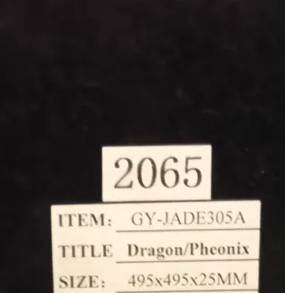 Obra de arte Doble Dragón Tallada a mano en Jade